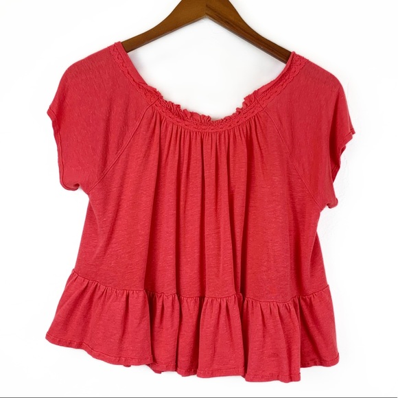 Free People Charlie Tee in Red S - Picture 4 of 9